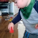 Stacking bricks and shape sorting, but still no talking – 16 months