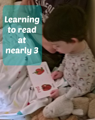 Learning to read at nearly 3