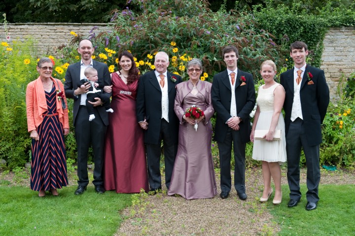 My Family at my Mum & Step-dad's Wedding in September 2012