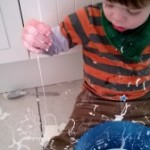 Gloop – a very messy playtime idea! 18 months old