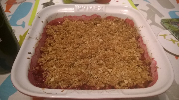 Plum & Blackberry Crumble