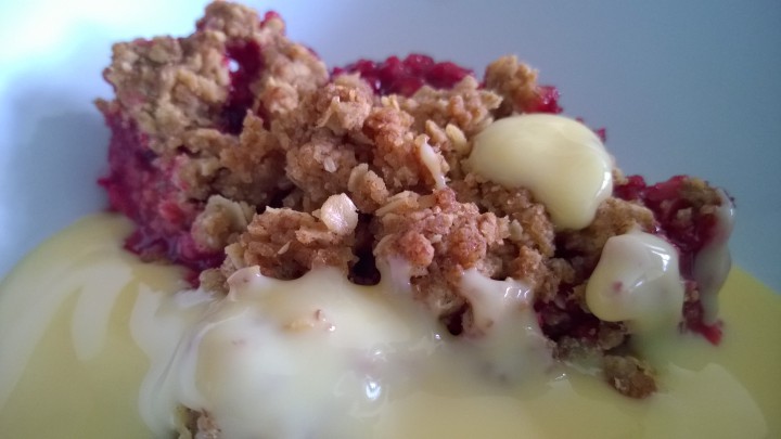 Plum & Blackberry Crumble