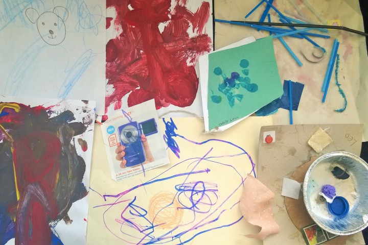 A few of Monkey's creations at playgroup!