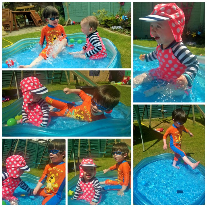 fun in th paddling pool